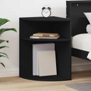 vidaXL Sidobord Svart 39,7 x 39,7 x 60 cm Konstruerat trä