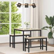 vidaXL Matbord METALL