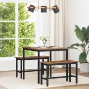 vidaXL Matbord METALL