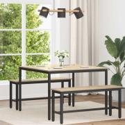 vidaXL Matbord METALL