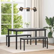 vidaXL Matbord 140 x 80 x 75 cm METALL