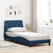 vidaXL Bed Frame without Mattress Blue 80x200 cm Fabric