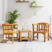 vidaXL Rosabänk Naturlig 68,5 x 46 x 82,5 cm Massivt Akaciaträ