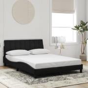 vidaXL Bed Frame without Mattress "Hanko" Black 140x190 cm Velvet