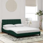 vidaXL Bed Frame without Mattress "Hanko" Dark Green 140x190 cm Velvet