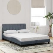 vidaXL Bed Frame without Mattress "Hanko" Dark Grey 140x200 cm Velvet