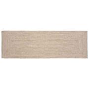 vidaXL Områdesmattor Naturlig och vit 80 x 250 cm Jute