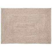 vidaXL Områdesmattor Naturlig och vit 140 x 200 cm Jute