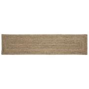 vidaXL Områdesmattor Rektangulär Naturlig och svart 60 x 300 cm