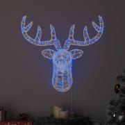 vidaXL Renhuvud med 140 LED-lampor Blå 60 cm Akryl