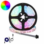 vidaXL LED Band 4 pcs Svart och Transparent 210 x 0,8 x 0,3 cm