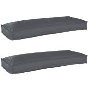 vidaXL Pallkuddset 2 pcs Antracit 100 x 40 x 8 cm Oxford Tyg