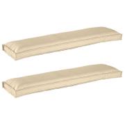 vidaXL Pallkuddset 2 pcs Beige 150 x 40 x 8 cm Oxford Tyg