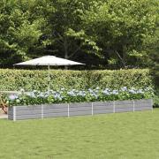 vidaXL Planteringskärl Ljusgrå 480 x 50 x 45 cm Galvaniserat Stål