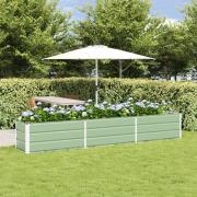 vidaXL Planteringskärl Pastellgrön 480 x 50 x 45 cm Galvaniserat Stål