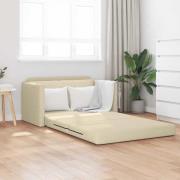 vidaXL Soffsäng 110cm Kräm tyg