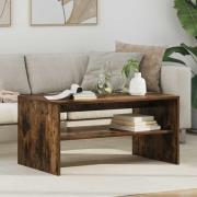 vidaXL Kaffeebord Rökt ek 80 x 50 x 40 cm Konstruerat trä