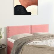 vidaXL Sänggavlar rosa 144x5x78/88 cm sammet