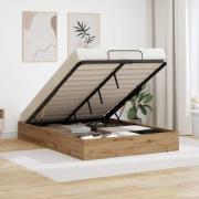 vidaXL Ottoman Sängram Artisan Ek 120 x 200 cm Konstruerat trä