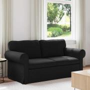 vidaXL Soffa Svart 175 x 82 x 80 cm tyg