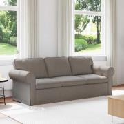 vidaXL Soffa Taupe 215 x 82 x 80 cm tyg