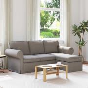 vidaXL Soffa 160cm Taupe Metall
