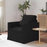 vidaXL Soffa Svart 78 x 78 x 80 cm tyg