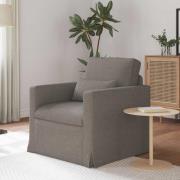 vidaXL Soffa Taupe 78 x 78 x 80 cm tyg