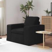 vidaXL Soffa Svart 103 x 80 x 82 cm tyg