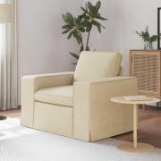 vidaXL Soffa Kräm 103 x 80 x 82 cm tyg