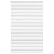 vidaXL Rullgardin zebra vit 150x230 cm tyg bredd 145,9 cm polyester