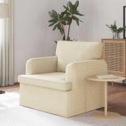 vidaXL Soffa 60cm Kräm Metall