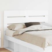 vidaXL Huvudgavel Vit 150 cm Konstruerat trä