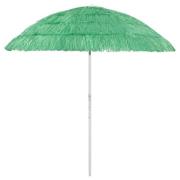 vidaXL Strandparasoll Hawaii grön 240 cm