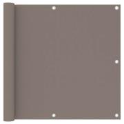 vidaXL Balkongskärm taupe 90x300 cm oxfordtyg
