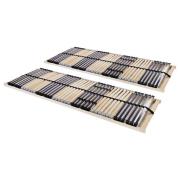 vidaXL Ribbotten med 42 ribbor 2 st 7 zoner 90x200 cm