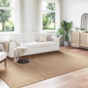 vidaXL Områdesmattor Moiré AGIRA Naturfärg 280 x 200 cm Polyester