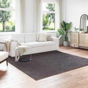 vidaXL Områdesmattor Fyrkantig SIROLO Antracit 240 x 240 cm Polyester