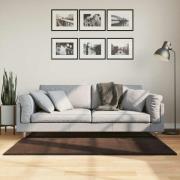 vidaXL Mellanhög mjuk och tvättbar matta HUARTE Brun 150 x 80 cm