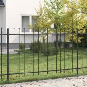 vidaXL Spikestaket Asten Svart
