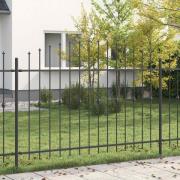 vidaXL Spikestaket Asten Svart