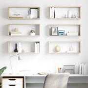 vidaXL Vägghyllor 6 st sonoma-ek 60x15x23 cm konstruerat trä