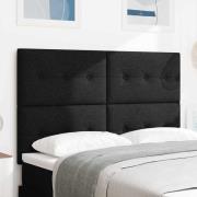 vidaXL LED huvuddyna med LED-ljusslingor Svart 144 cm tyg