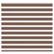 vidaXL Rullgardin zebra brun 160x100 cm tyg bredd 155,9 cm polyester