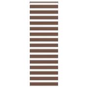 vidaXL Rullgardin zebra brun 90x230 cm tyg bredd 85,9 cm polyester