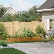 vidaXL Planteringskärl rostig 280x40x40 cm väderbeständigt stål