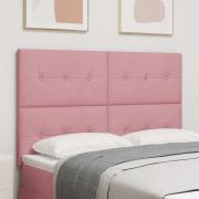 vidaXL Huvudgavel Rosa 160 cm Sammet