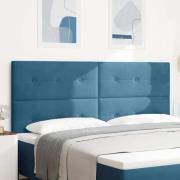 vidaXL Huvudgavel Mörkblå 200 cm Sammet