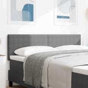 vidaXL LED huvuddyna med LED-ljusslingor Ljusgrå 144 cm Kordread tyg