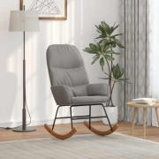 vidaXL Gungstol ljusgrå sammet